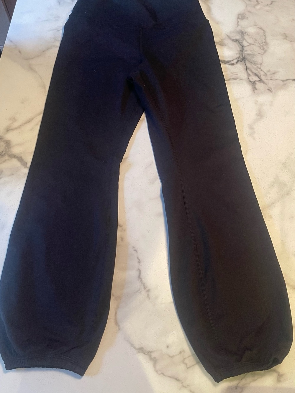 aerie Black Track Jogger Pants with Elastic Hems